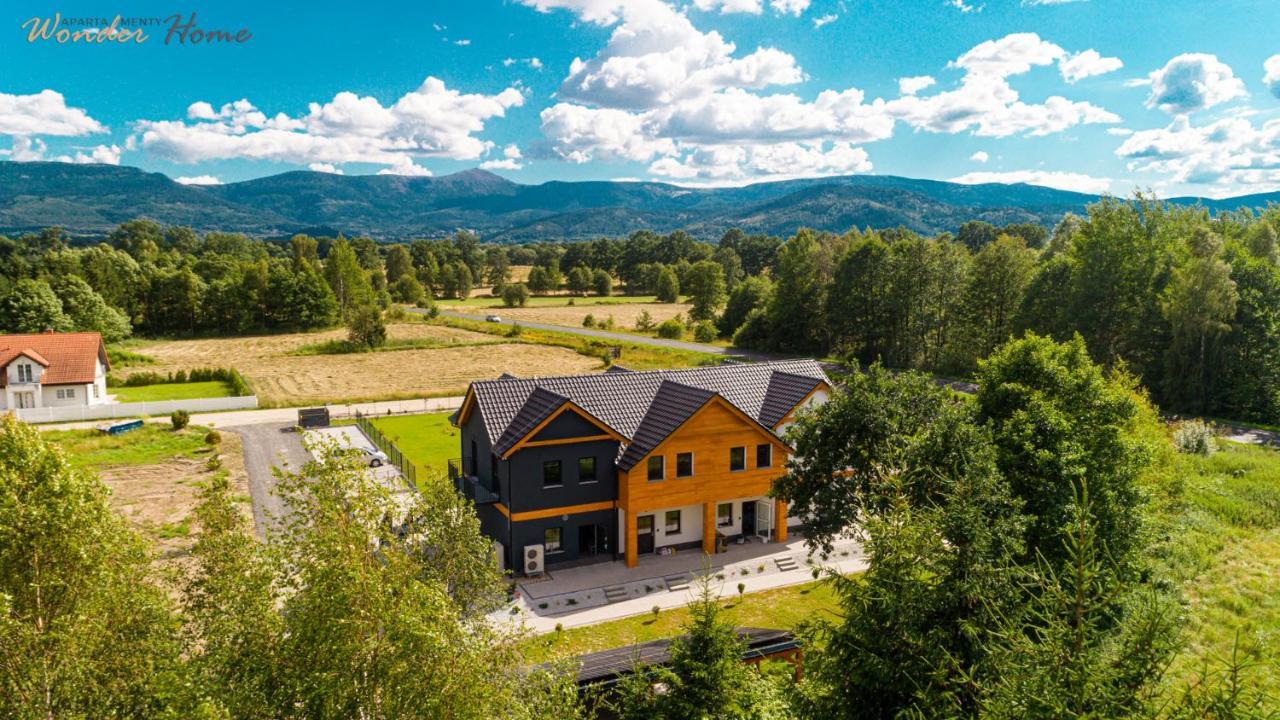 Wonder Home - Apartamenty Halo Karkonosze Z Ogrodem, Sezonowym Basenem, Placem Zabaw I Widokiem Na Sniezke - Zlokalizowane Blisko Karpacza Mysłakowice Buitenkant foto
