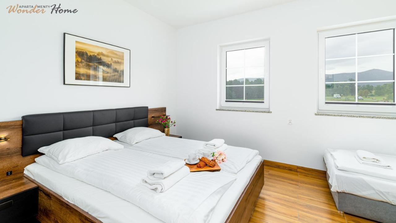 Wonder Home - Apartamenty Halo Karkonosze Z Ogrodem, Sezonowym Basenem, Placem Zabaw I Widokiem Na Sniezke - Zlokalizowane Blisko Karpacza Mysłakowice Buitenkant foto